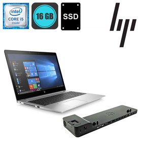 HP EliteBook 850 G5 i5 8350U 16GB 250GB SSD + Docking station